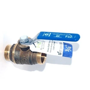 Homewerks 111-1-34-34 Bleifrei Messing Kompression Standard Anschluss Kugelhahn, 3/4" - Bild 1 von 3
