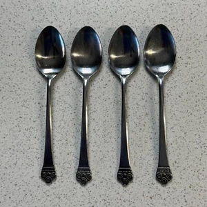 Lotto 4 Cucchiaini Nazionali Inox Costa Mesa 6,5" Posate Fuori Produzione - Foto 1 di 4