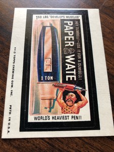 1974 Topps Wacky Package Series #9 "Paper Wate Pen"