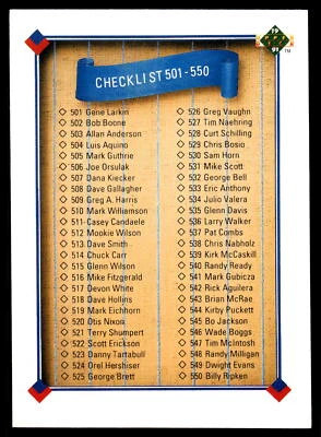 1991 Upper Deck Baseball #600-799 Pick Your Card - Image 1 of 2