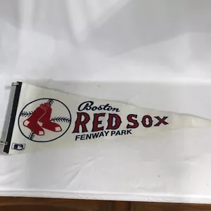 Vintage 1980er Boston Red Sox Filz MLB Wimpel Fenway Park 29,5" x 11,75" einige Spuren - Bild 1 von 11