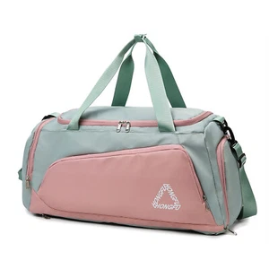 Outdoor Travel Bag Women Gym Handbag Yoga Bag w/Independent Shoe Storage Pocket - Picture 1 of 15