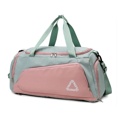 Outdoor Travel Bag Women Gym Handbag Yoga Bag w/Independent Shoe Storage Pocket - Image 1 of 4