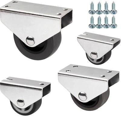 SOTECH Möbelrollen PASSAU Unterbaurollen Ø 25-50 mm Bockrolle inkl. Schraubenset - Bild 1 von 4