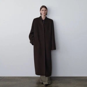 Womens THE ROW Spring/autumn Cashmere Wool Over The Knee V-neck Button Coat - Picture 1 of 14