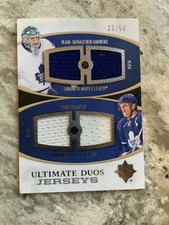 2010-11 Ultimate Collection Duos Jerseys Jean-Sebastien Giguere Dion Phaneuf 541