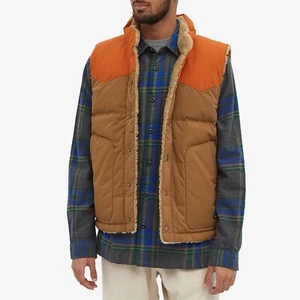 PATAGONIA Reversible Bivy Down Vest Owl Brown 27588-OWBR Men’s Size XL - Picture 1 of 7