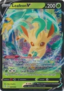 Leafeon V 007/203 Ultra Rare SWSH07: Evolving Skies - Bild 1 von 1