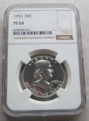 1953 Franklin Half Dollar 50c NGC PF64 - Image 1 of 4
