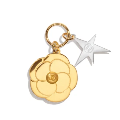 Chanel Key Charm Gold Comet 2025, GENUINE with silver camelia flower Authentic - Image 1 of 3