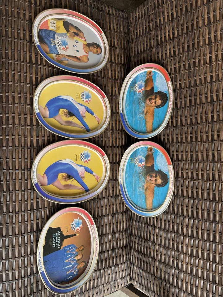Vintage 1984 Los Angeles Summer Olympics McDonalds Tray Games Lot Of 6 - Image 1 of 1