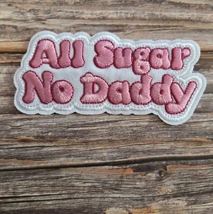 All Sugar No Daddy Divertida Excavadora Dorada Para Mujer Bordada Hierro en Parche - Imagen 1 de 2