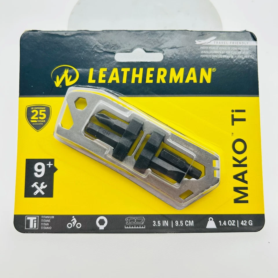 Leatherman Mako Ti 831677 Titanium EDC Multi-Tool - Compact Pocket Survival Tool - Image 1 of 2