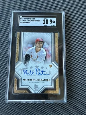 2023 Topps Five Star Matthew Liberatore RC Auto #FSA-ML SGC 9 SGC Auto 10 - Image 1 of 2