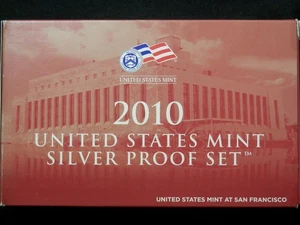 2010 United States Mint Silver Proof Set in box w/ coa - Picture 1 of 7