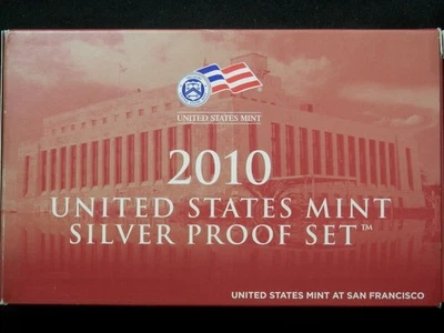 2010 United States Mint Silver Proof Set in box w/ coa - Image 1 of 4