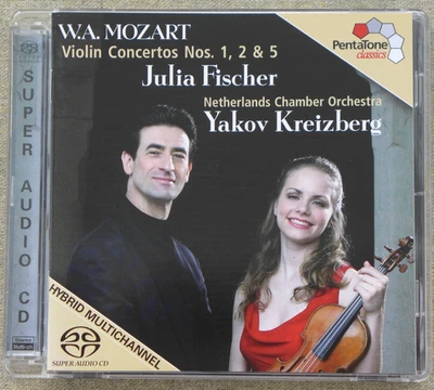 MOZART - VIOLIN CONCERTOS 1, 2 & 5 - JULIA FISCHER - NETHERLAND CHAMBER ORCH. - Bild 1 von 4