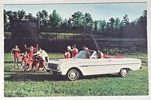 Cartolina promozionale Ford FALCON SPORTS Cabrio '63, non spedita - Foto 1 di 6