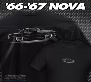 Chevy Nova T-shirt 1966 1967 - Chevrolet Chevy II SS V8 66 67 SS Super Sport - Picture 1 of 24