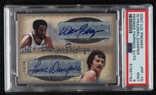 2007-08 UD Premier Pairings /20 Walt Frazier Louie Dampier PSA 9 MINT Auto HOF