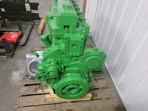 JOHN DEERE 6068T ENGINE LONG BLOCK REMAN TO FIT 6605 7405 7400 7410 - Picture 1 of 7