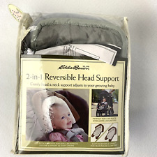 New Eddie Bauer Baby 2-in-1 Reversible Head Support Gray Car Seat Stroller