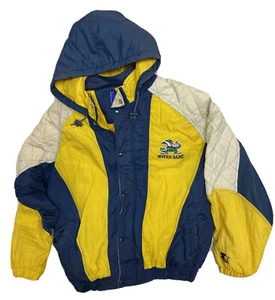 VTG 90s Notre Dame Fighting Irish Starter Full Zip Jacket XL *See Description - Picture 1 of 12