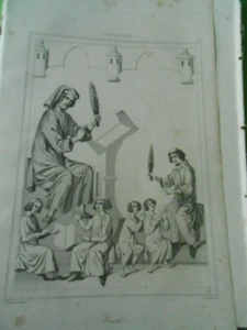 Radierung 1838 - Deutschland Germany Eine Schule - Bild 1 von 1