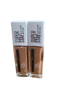 Lote de 2 bases Maybelline Super Stay 30hr Active Wear 320 miel miel - Imagen 1 de 2