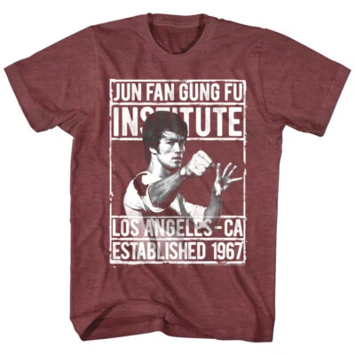Bruce Lee Jun Fan Gung Fu Institute Mens T Shirt Los Angeles California 1967 Top - image 1 of 4