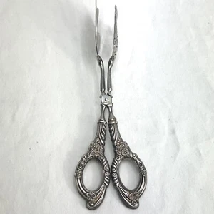 Ambassador Italy Flora Rolle GEBÄCKZANGE Sterlingsilber Griff 8,75"" - Bild 1 von 9