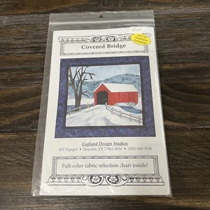 New Quilt Pattern “Covered Bridge” England Design Studios Iron On Template  - Picture 1 of 2