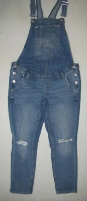 Mono con tirantes para mujer H&M Mama. Talla mediana (8/10) azul. Entrepierna 26". Foto 1 de 2