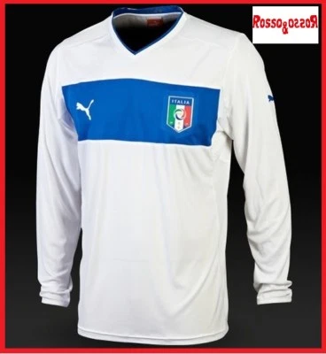MAGLIA ITALIA PUMA LS SHIRT PROMO WHITE 74030202 NUOVA XL XXL - Immagine 1 di 3