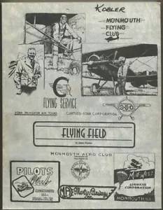 FLUGFELD MONMOUTH ILLINOIS FLUGHAFENGESCHICHTE PILOT CLUB CURTISS-IOWA TRI-MOTOR - Bild 1 von 3