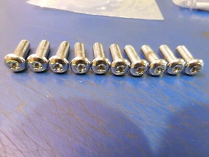 10PK 5/16 X 24 X 1" CHROME TORX BUTTON HEAD HARLEY DAVIDSON & CHOPPERS - Picture 1 of 3