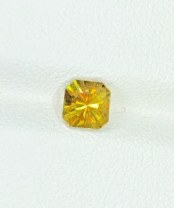 Ascher cut Sphene Gemstone, cut stone, Fire Sphene, Titanite Sphene 1.30 Cts - Picture 1 of 17