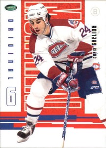 2003-04 Parkhurst Original Six Montreal Canadiens Hockey Card #31 Chris Chelios