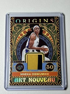 2023 Panini Origins WNBA NNEKA OGWUMIKE GOLD ART NOUVEAU WORN PATCH RELIC 1/10