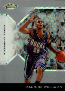 2004-05 Finest X-Fractors Bucks Basketball Card #80 Maurice Williams/199
