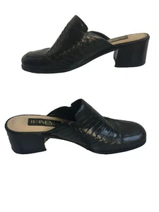 Women’s Size 7.5 Ipanema Delta Black Woven Genuine Leather Mules Brazil - Picture 1 of 12