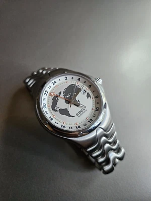 Ebel GMT Sport Wave on Bracelet; Rare White Dial Reference; Gorgeous Adventurer! - Image 1 of 4