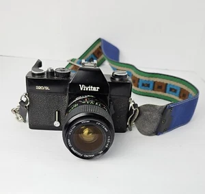 Vivitar 220/SL analoge Kamera Japan Makro Fokussierung Zoomobjektiv schwarzer Riemen *ungetestet - Bild 1 von 16