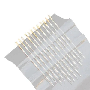 1 Set Sewing Needle Micro-opening Design Time-saving Self-threading Needle Metal - Picture 1 of 16