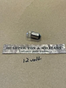 Light Bulb for High Beam Indicator on Dash *12 VOLT* Fits Willys CJ2A CJ3A CJ3B - Picture 1 of 3