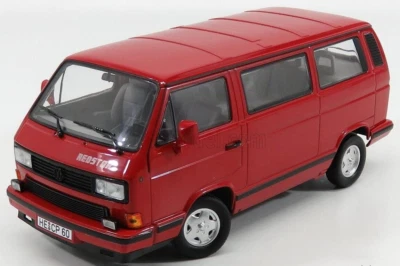 Modellino 188542 volkswagen t3 multivan minibus red star 1992 red 1:18 - Immagine 1 di 3