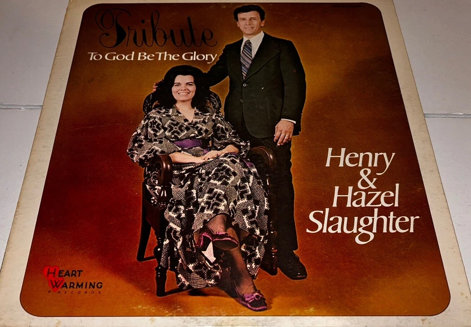Henry & Hazel Slaughter Tribute To God Be The Glory Gospel Music Record LP 22S33 - Image 1 of 4