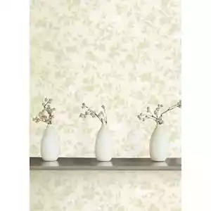 Fine Decor Saskia Green Leaves Natural Floral Butterfly Wallpaper (FD40360) - Picture 1 of 2