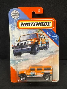 MATCHBOX MOC SEALED MBX 2020 #89 HUMMER H2 SUV CONCEPT ORANGE RESCUE - Picture 1 of 5