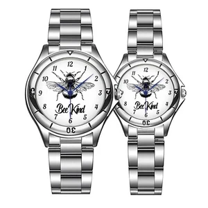Reloj de metal tipo abeja, inspirador arte abejorro, regalo reflexivo para amantes de la naturaleza - Imagen 1 de 5